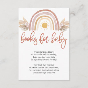 A Little Ray of Sunshine Rainbow Books For Baby Enclosure Card