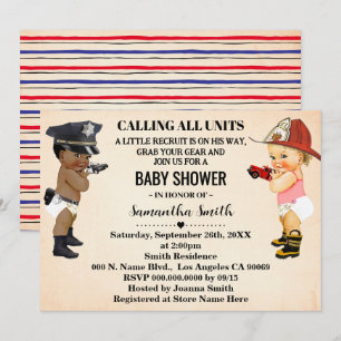 A Little Recruit on His Way Baby Shower Invitation