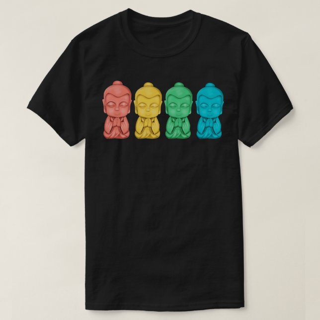 A little row of Buddhas T-Shirt (Design Front)