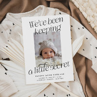 A Little Secret White Photo Modern Birth