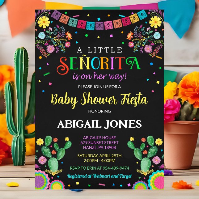 A little senorita baby shower invitation (Creator Uploaded)