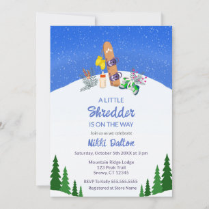 A Little Shredder Baby Shower Invitation