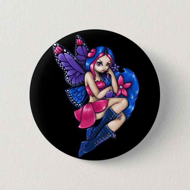 "A Little Shy" Button (Front)