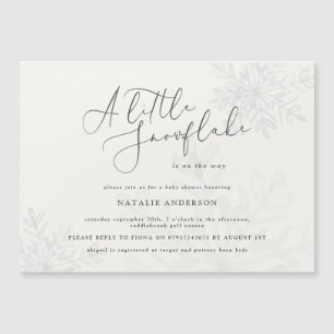 A little snowflake baby shower invitation