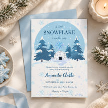 A Little Snowflake is on the way Baby Shower