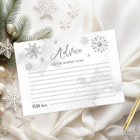 A little snowflake is on the way Grey Baby Shower