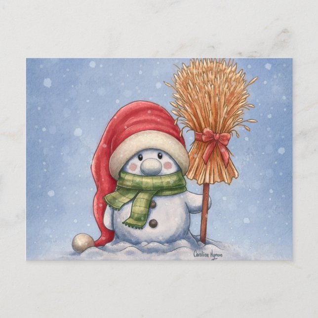 A Little Snowman Postcard (Front)