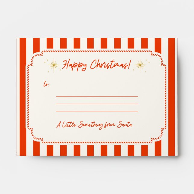 A Little Something from Santa | For Gift Cards  Envelope (Front)