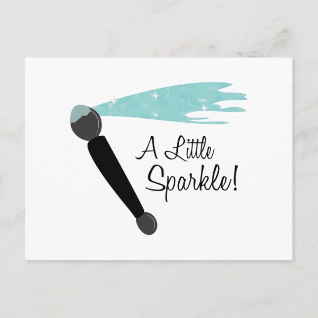 A Little Sparkle! Postcard (Front)