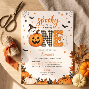 A Little Spooky Is Turning One First Birthday Invitation