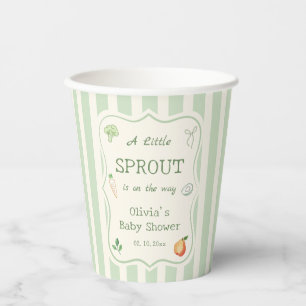 A Little Sprout Baby Shower  Paper Cups