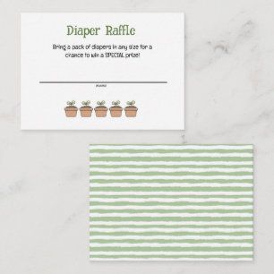 A Little Sprout Horizontal Diaper Raffle Card