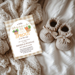A Little Sprout Is On The Way Baby Shower Invitation