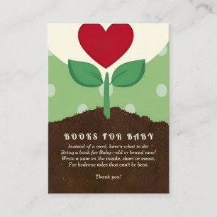 A Little Sprout is on the Way Books for Baby Enclosure Card