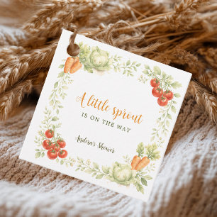 A Little Sprout is on the Way Garden Baby Shower Favour Tags