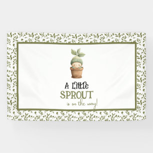 A Little Sprout on the Way Baby Shower Banner