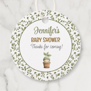 A Little Sprout on the Way Favor Tag