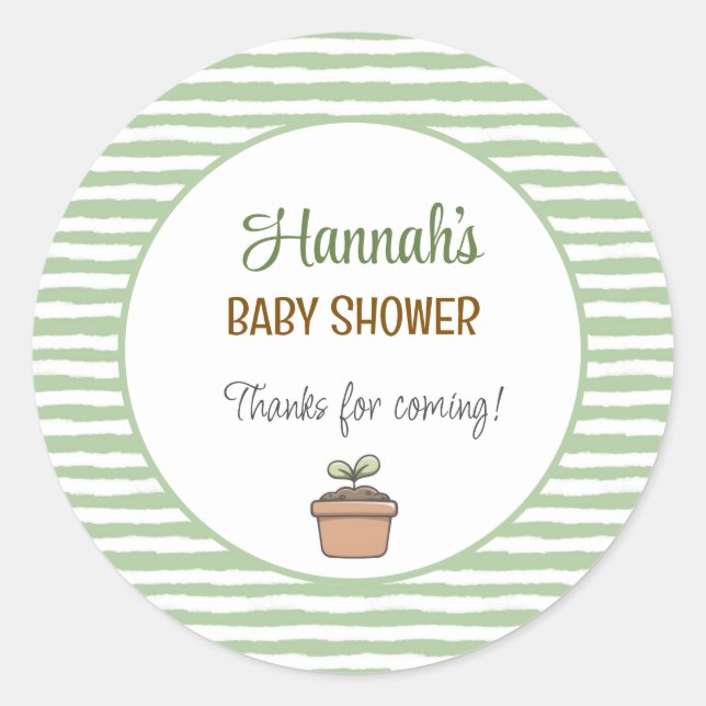 A Little Sprout on the Way Sticker (Front)