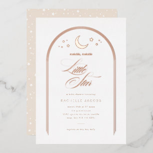 A Little Star Gender Neutral Baby Shower Rose Gold