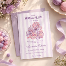 A Little Sugar Plum is on the way Baby Shower