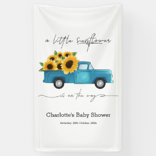 A Little Sunflower Is On The Way Baby Shower Banner