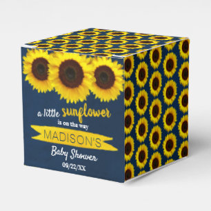 A Little Sunflower Is On The Way! Baby Shower Favour Box