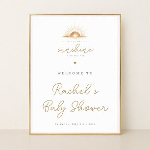 A Little Sunray Baby Shower Welcome Sign Party