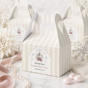 A Little Swan Winter Princess Baby Shower Favour Box