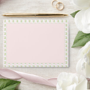 A Little Sweet Pea Girl Pink Ribbons Baby Shower Envelope