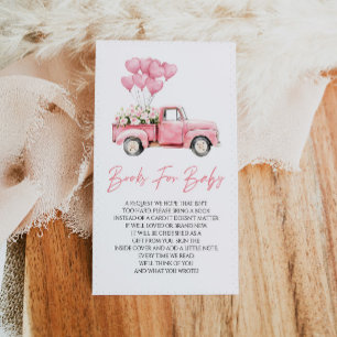 A Little Sweetheart Baby Shower Books For Baby Enclosure Card