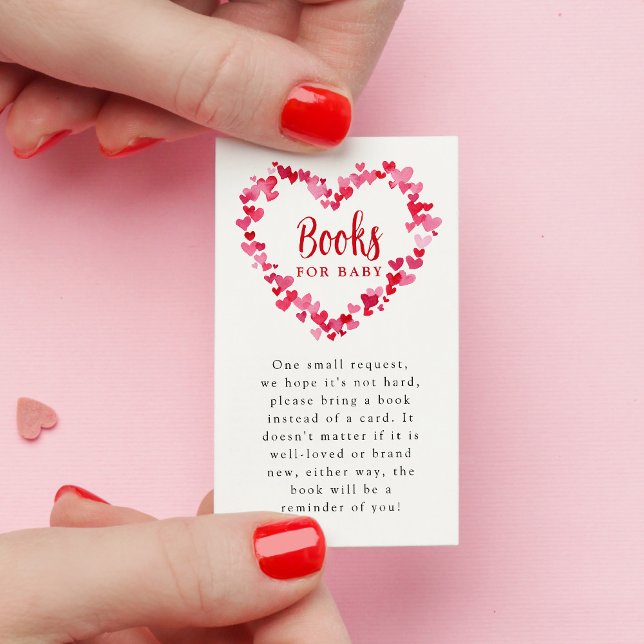 A Little Sweetheart Baby Shower Books For Baby Enclosure Card (Creator Uploaded)