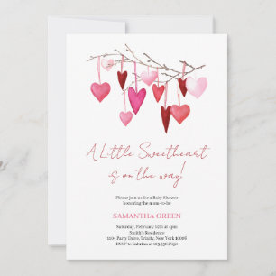  A Little Sweetheart Baby Shower Invitation