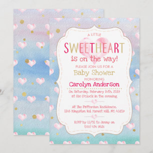 A Little Sweetheart Baby Shower Invitation