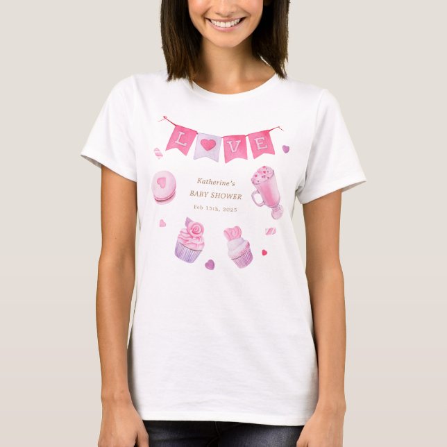 A Little Sweetheart Baby Shower T-Shirt (Front)