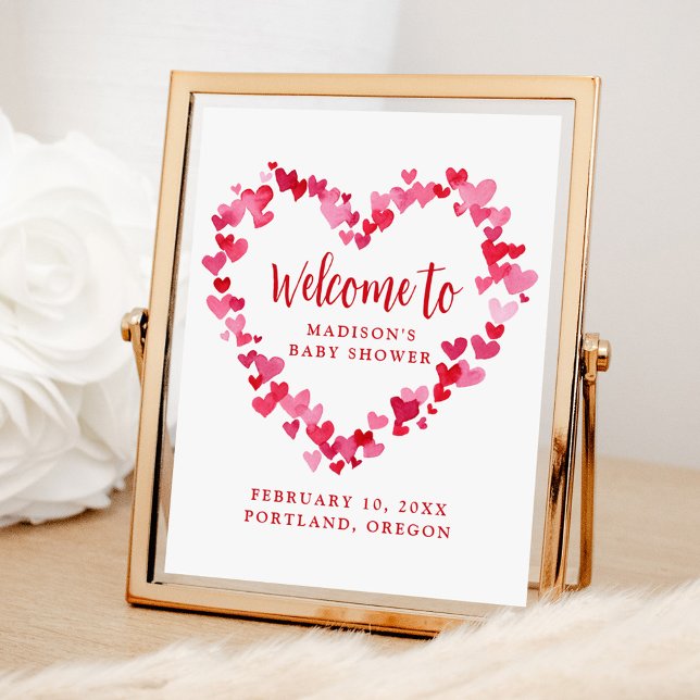 A Little Sweetheart Baby Shower Welcome Sign (Creator Uploaded)