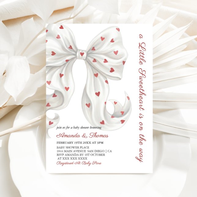 A Little sweetheart Gender Neutral Baby Shower Invitation (Creator Uploaded)