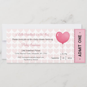 A Little Sweetheart is on the Way Invitation