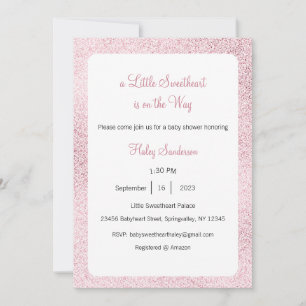 A Little Sweetheart is on the Way Invitation