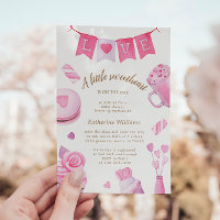 A Little Sweetheart Pink Baby Shower Invitation