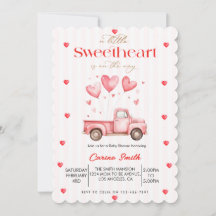 A Little Sweetheart truck Baby Shower