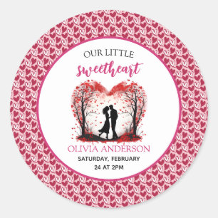 A Little Sweetheart Valentine Classic Round Sticker