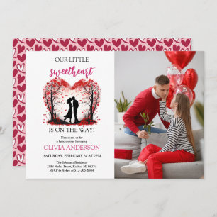 A Little Sweetheart Valentine Party  Invitation