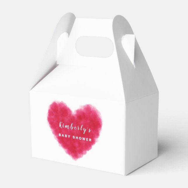 A Little Sweetheart Valentines Baby Shower  Favour Box (Front Side)