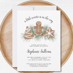 A Little Sweetie Christmas Baby Shower Invitation