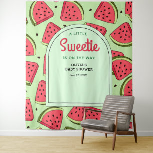 A Little Sweetie Summer Watermelon Baby Shower Tapestry
