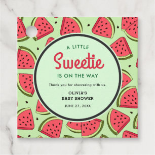 A Little Sweetie Watermelon Baby Shower Thank You Favour Tags
