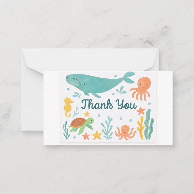 A Little Thank You from Our Little One – Baby Show Card (Front)