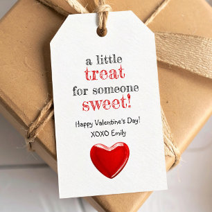 A little treat for someone sweet heart candy gift tags