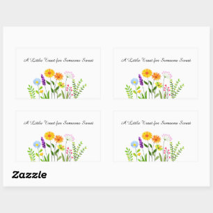 A Little Treat for Someone Sweet Rectangular Sticker