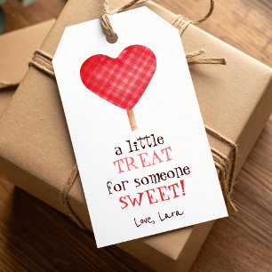A little treat for someone sweet Valentine Gift Tags